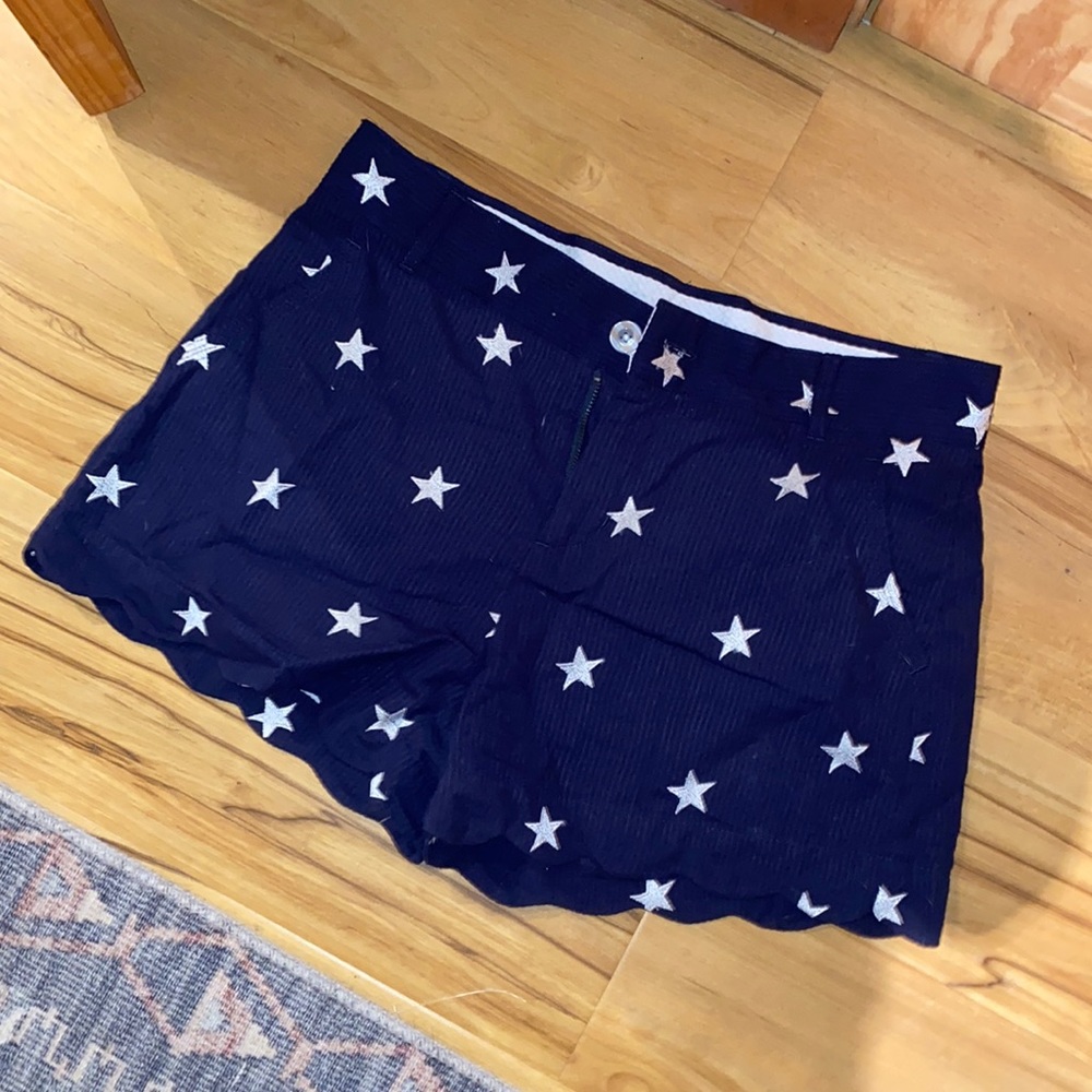 Lauren James Scalloped Star Shorts
